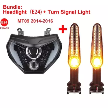 Фара MT09 Светодиодная лампа MT09 2014-2016 для фар YAMAHA MT 09 FZ09 DRL 110 Вт с водонепроницаемым доступом к мотоцикле E-MARK