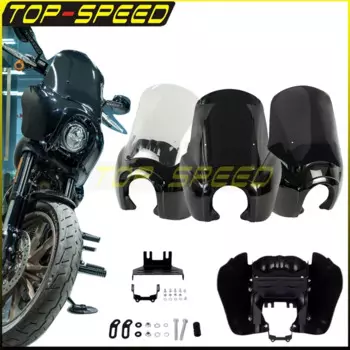 Фара передняя для Harley Softail Low Rider S 2020 21 2022 FXLRS 5,75 дюйма в клубном стиле Thug, обтекатель на лобовое стекло 9 дюймов 12 дюймов 15 дюймов