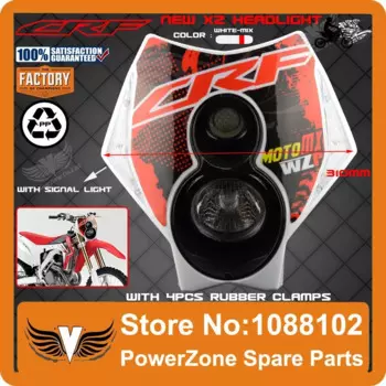 Фара Powerzone Trail Tech для мотокросса Supermoto X2, уличная фара Fighter CR CRF 250 450 250R 450R