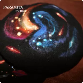 Faramita праздничный Женский Детский берет ручной работы со звездным небом 2021 летние весенние береты головные уборы с фантастической цветной шапкой шерстяные шапки для девочек