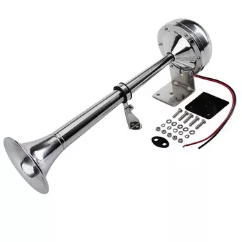 FARBIN 12 В/24 В громкий Высокий/Низкий морской лодка из нержавеющей стали с одной трубой Электрический гудок для корабля парусника яхты автомобиля грузовика