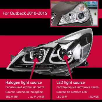 Фары для Subaru Outback 2010-2016, дневные ходовые огни, светодиодсветодиодный Биксеноновые лампы, противотуманные фары, автомобильные аксессуары, наследие, фары