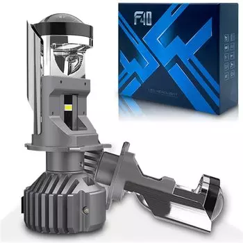 Фары головного света F40 H4, 100 Вт, H4, 6000k, лм