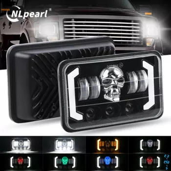 Фары головного света NLpearl 4x6 дюймов, яркий/Дальний свет