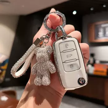 Модный чехол для автомобильного ключа из ТПУ для Volkswagen VW Polo Golf 7 GTI Tiguan Passat Beetle для Skoda Octavia A7 Kodiaq SEAT FR 2 Leon