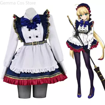 Fate/Grand Order FGO Altria Pendragon Косплей костюмы женские наряды костюм милое платье Рождественский косплей