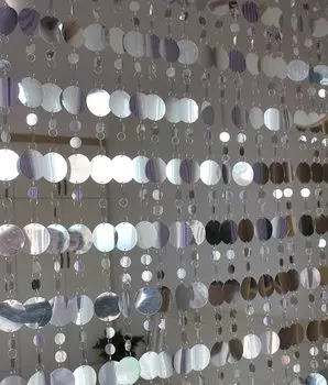 FAWNUOS ПВХ шторы с блестками