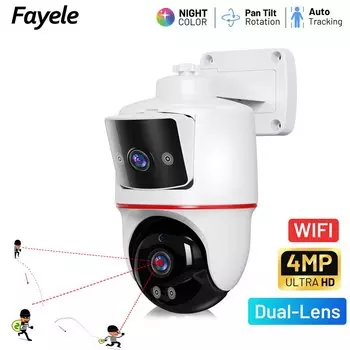 Fayele беспроводная IP-камера видеонаблюдения 4MP с автоотслеживанием