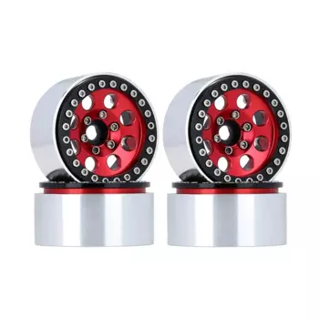 FBIL-4PCS Металлический обод колеса Beadlock 1,9 Ступица колеса для 1/10 RC гусеничного автомобиля Axial SCX10 90046 AXI03007 Traxxas TRX4 D90