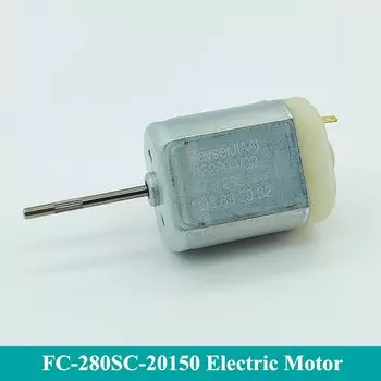 FC-280SC-20150 DC 12V Micro 24mm электродвигатель для автомобильного дверного замка привод зеркала заднего вида ремонтный двигатель 22mm длинный вал