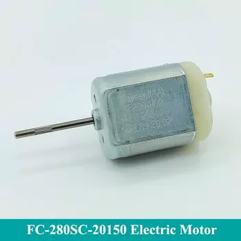 FC-280SC-20150 DC 12V Micro 24mm электродвигатель для автомобильного дверного замка привод зеркала заднего вида ремонтный двигатель 22mm длинный вал