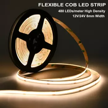 Сумбулбс светодиодная лента FCOB 8 мм 12В 480LED/м