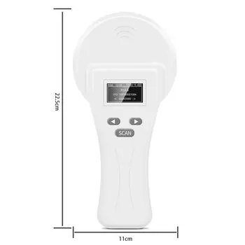 FDX-A, FDX-B RFID-считыватель для животных ISO11784/785 HDX ID64/EMID Ручной RFID-считыватель микрочипов для домашних животных для собак и кошек