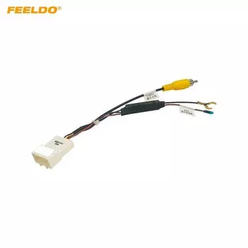 FEELDO 10 шт. автомобильное радио аудио парковочная задняя камера видео разъем конвертер кабель для Hyundai KIA парковочный обратный провод адаптер