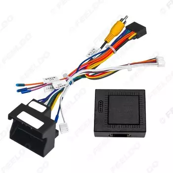 FEELDO 16-контактный автомобильный Android стерео проводка жгут для Volkswagen Golf 5/6/Polo/Passat/Tiguan/Touran