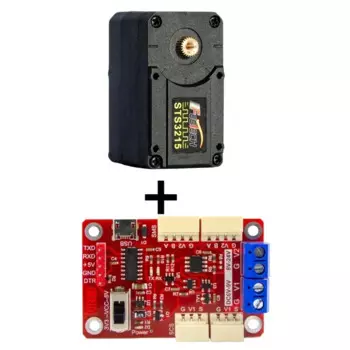 Feetech 19 кг сервопривод с магнитным кодированием, непрерывное вращение на 360 градусов STS3215, высокоточная обратная связь, последовательная шина, TTL, сервопривод