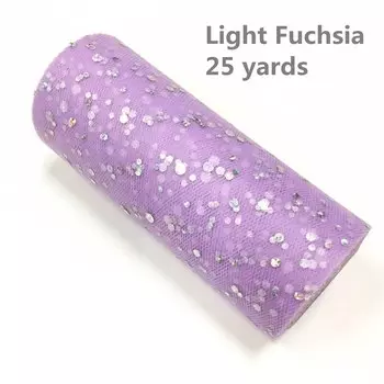 FEEUNM Тюль с блестками 15см х 22м