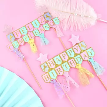 jeyomerry Испанская звезда картонный топпер для торта