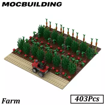 Ферма городская улица вид трактор MOC строительные блоки кирпичи игрушки проекционный подарок Рождественский подарок
