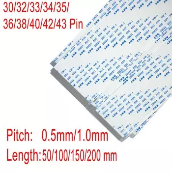 FFC FPC гибкий кабель NJY TOUCH тип A/B 0,5 мм 1,0 мм шаг 5/10/15/20 см