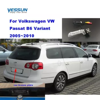 FHD камера заднего вида номерного знака для Volkswagen VW Passat B6 вариатор 2005 ~ 2010 Touareg 2009 2010 парковочная камера заднего вида корпус