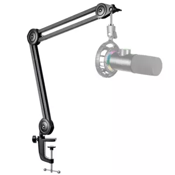 FIFINE микрофон Arm Stand-Heavy Duty Boom Arm, подвеска ножничный регулируемый микрофон стенд, для записи игр Podcasting-BM63