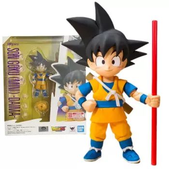 Фигурка Bandai Dragon Ball, аниме-фигурки SHF Son Goku Mini Daima, коллекционная модель, экшн-фигурки, игрушки для мальчиков, детские подарки