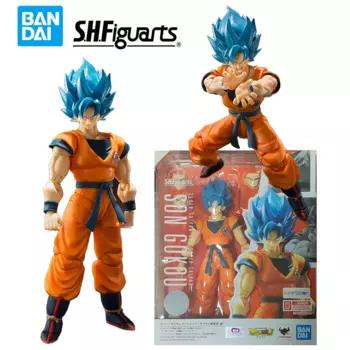 Фигурка Bandai S.h. Фигуртс SSG Super Saiyan Son Goku Dragon Ball Super 16 см аниме Оригинальная фигурка Модель Детская игрушка подарок