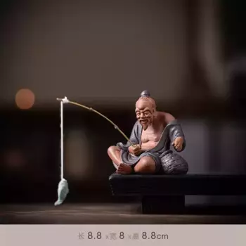 Фигурка чайного питомца из фиолетовой глины JINGDE TEA SET