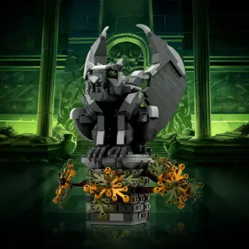 Фигурка героя фильма MOC мифическое существо V:Gargoyle, фигурка героя из фильма, Рогатый эмо, строительные блоки, праздничные подарки, игрушки для детей, кирпичи для творчества