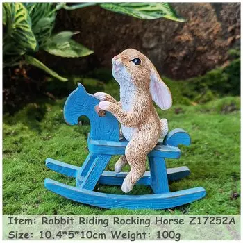 Фигурка кролика на лошадке-качалке EVERYDAY COLLECTION