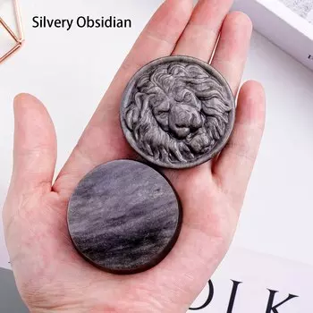 Фигурка льва из обсидиана Apengshi