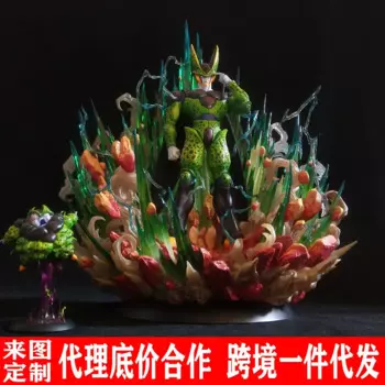Фигурка Sanlei GK Dragon Ball Daquan Shalu Seven Dragon Ball 1/6 Super Two Shalu High-end Edition, модель статуи из смолы