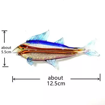 Фигурка стеклянная рыба многоцветная JSSMTLP