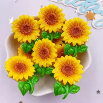 Фигурки цветов из смолы Diy Super Paradise 10 шт.