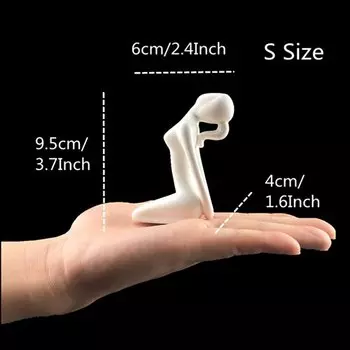 Фигурки для йоги Vilead белые керамические