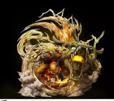 Фигурки Dragon Ball 25 см, Son Goku Shenron, экшн-фигурки Super Saiyan 3 из ПВХ, искусственная кукла, искусственные подарки