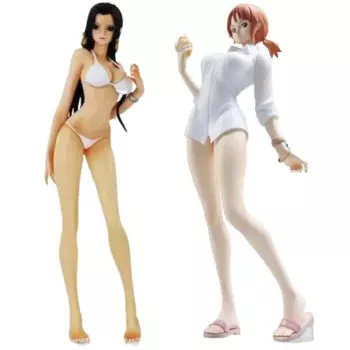 Фигурки героев мультфильма MegaHouse, фигурки героев мультфильма «STRONG WORLD Boa Hancock Nami Heterochrome», игрушки для подарка на день рождения
