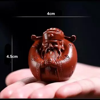 Фигурки из фиолетовой глины "Маленький Бог богатства" JINGDE TEA SET