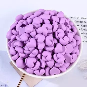 Фигурки из полимера GRHO сердечки 10 шт.