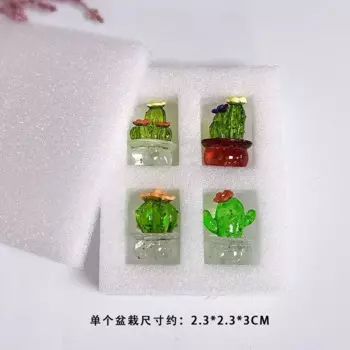 Фигурки кактуса из стекла MOONBIFFY