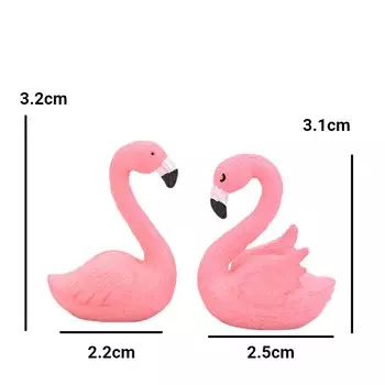 Фигурки птиц GRHO розовые 2 шт.