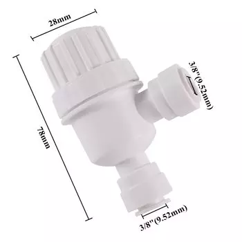 Фильтр для воды Adhere To Fly 1/4" 3/8", белый