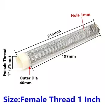 Фильтр для воды SHSMFC 1/2"-2.5", нержавеющая сталь