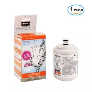Фильтр для воды в холодильнике UKF7003, Сменный фильтр для Maytag UKF7003, UKF7002AXX, UKF7001AXX, UKF6001AXX, UKF5001, 1 упаковка
