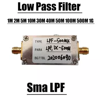Фильтр нижних частот DykbRadio LPF 1M 2M 5M 10M 20M 30M 40M 50M 100M 110M 200M 500M 900M 1G