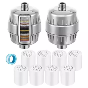 Фильтры для насадки для душа Фильтры для умягчителя воды для душа Фильтр для насадки для душа с 8 сменными картриджами для жесткой воды