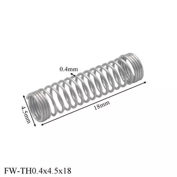 FINEWE Пружины сжатия для ручек из нержавеющей стали 0,4 мм