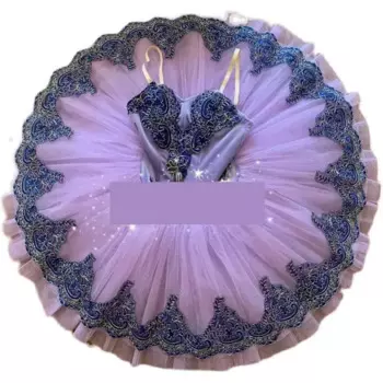 Фиолетовая профессиональная балетная пачка для девочек, детские костюмы балерины, современные танцевальные костюмы, балетное платье-пачка