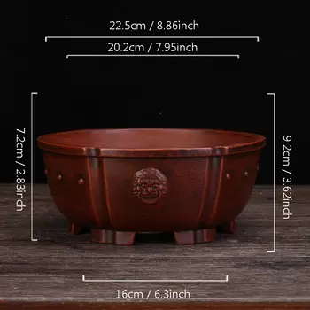 Фиолетовые керамические горшки для бонсай Vozzisoue